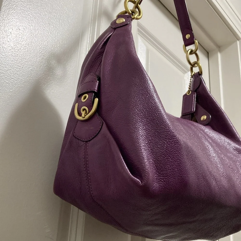 Coach Raspberry Shoulder Bag - Picture 5 of 10